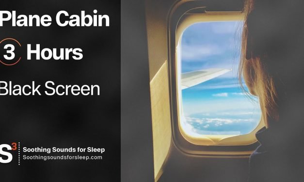 Airplane Cabin Interior Noise 3 Hours – Soothing Sounds for Sleep