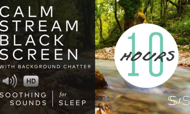 Calm Stream Sounds | Black Screen | 10 Hours | Soothing Sounds for Sleep