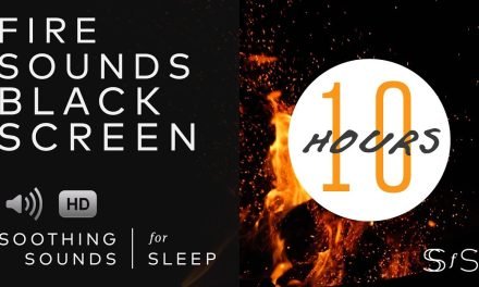 Fireplace Sounds, Crackling Fire | Black Screen | 10 Hours | Soothing Sounds for Sleep