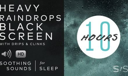 Heavy Raindrops | Black Screen | 10 Hours | Soothing Sounds for Sleep