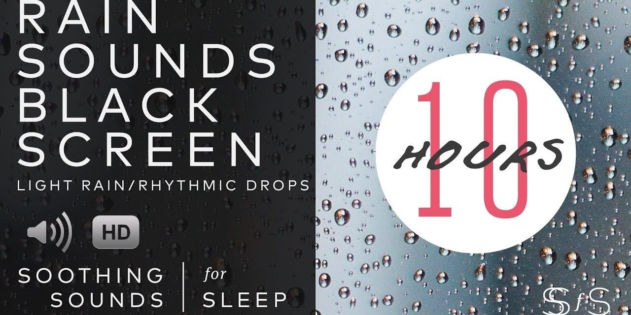 Rain Sounds | Black Screen | 10 Hours | Soothing Sounds for Sleep