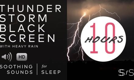 Thunder & Heavy Rain | Black Screen | 10 Hours | Soothing Sounds for Sleep