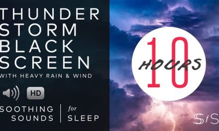 Thunder Storm Sounds | Black Screen | 10 Hours | Soothing Sounds for Sleep