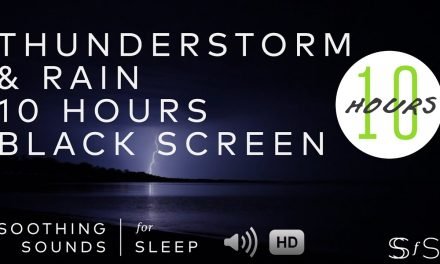 Thunderstorm and Rain ⛈️ | 10 Hours | Soothing Sounds for Sleep | Black Screen