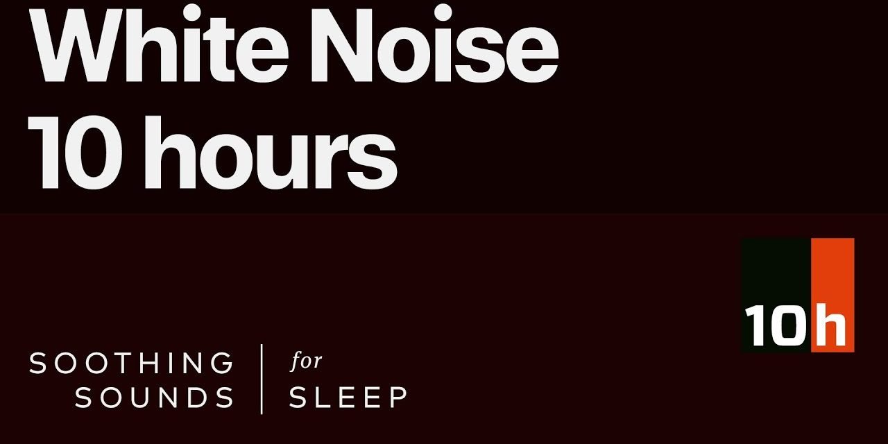 White Noise | Black Screen | 10 Hours | Relax | Soothing Sounds for Sleep