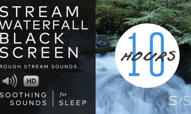 10 Hours Stream Waterfall Sounds | Black Screen | Soothing Sounds for Sleep