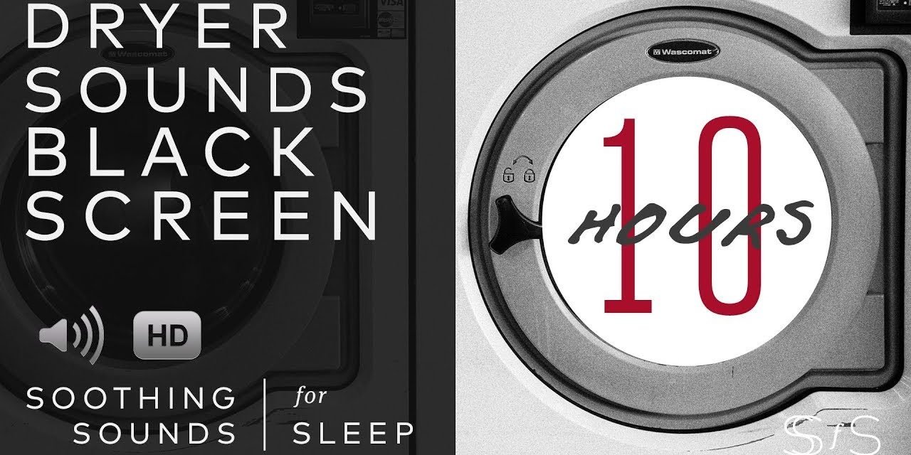 Dryer Sound | Black Screen | 10 Hours | Soothing Sounds for Sleep