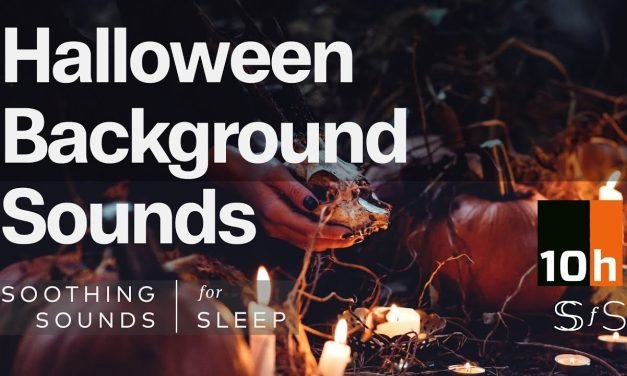 Halloween Background Sounds | 10 hours | Black Screen