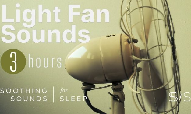 Light Fan Sound | Black Screen | 3 Hours | Relax | Soothing Sounds for Sleep