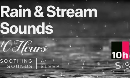 Rain & Stream Sound | 10 hours | Black Screen