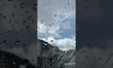 Rain and Hail inside car.  Binaural sound (stereo)