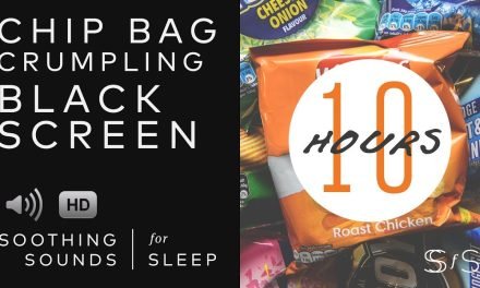 Crumpling Chip Bag | Black Screen | 10 Hours | Soothing Sounds for Sleep | Binaural | ASMR
