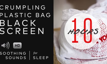 Crumpling Plastic Bag | Black Screen | 10 Hours | Soothing Sounds for Sleep | Binaural | ASMR