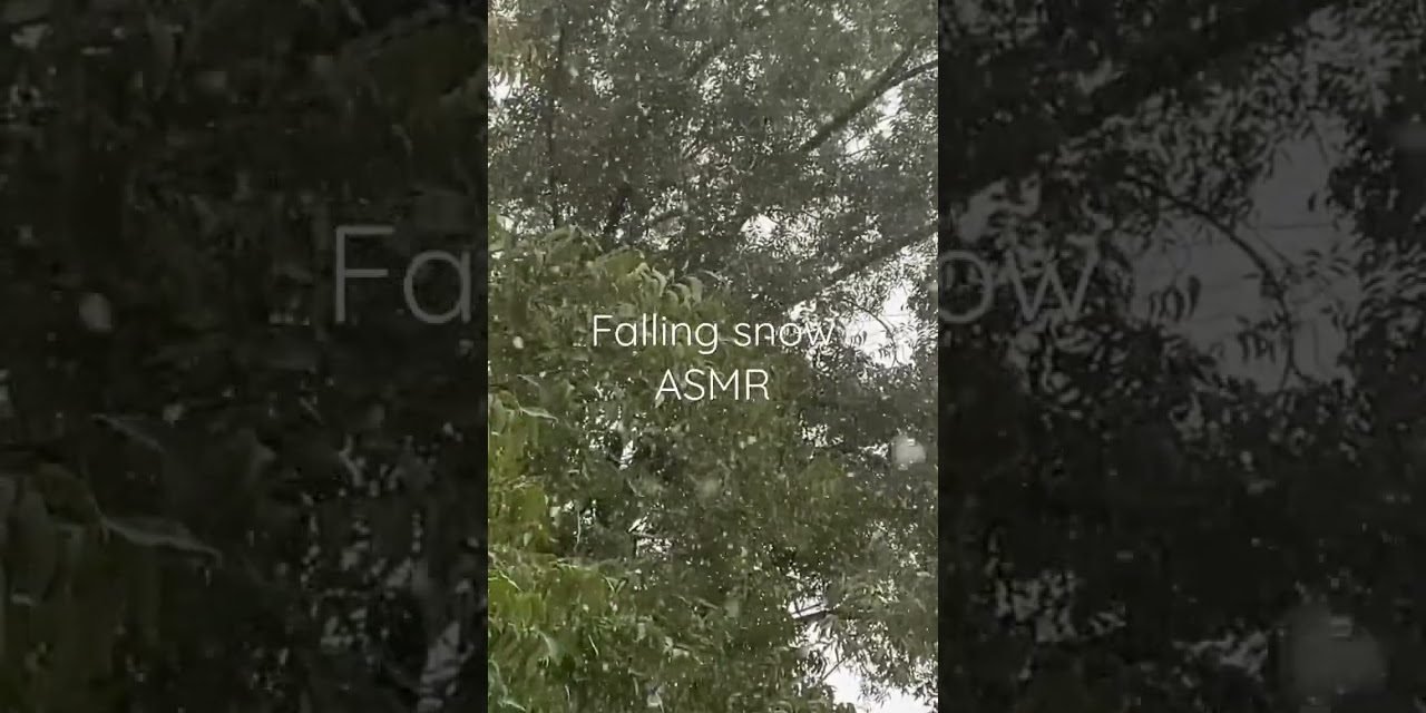 Falling snow ASMR #soothingsounds  #asmr