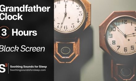 Grandfather Clock Tick Tock 3 hours | Black Screen | Soothing Sounds, Relax, Study, Calming