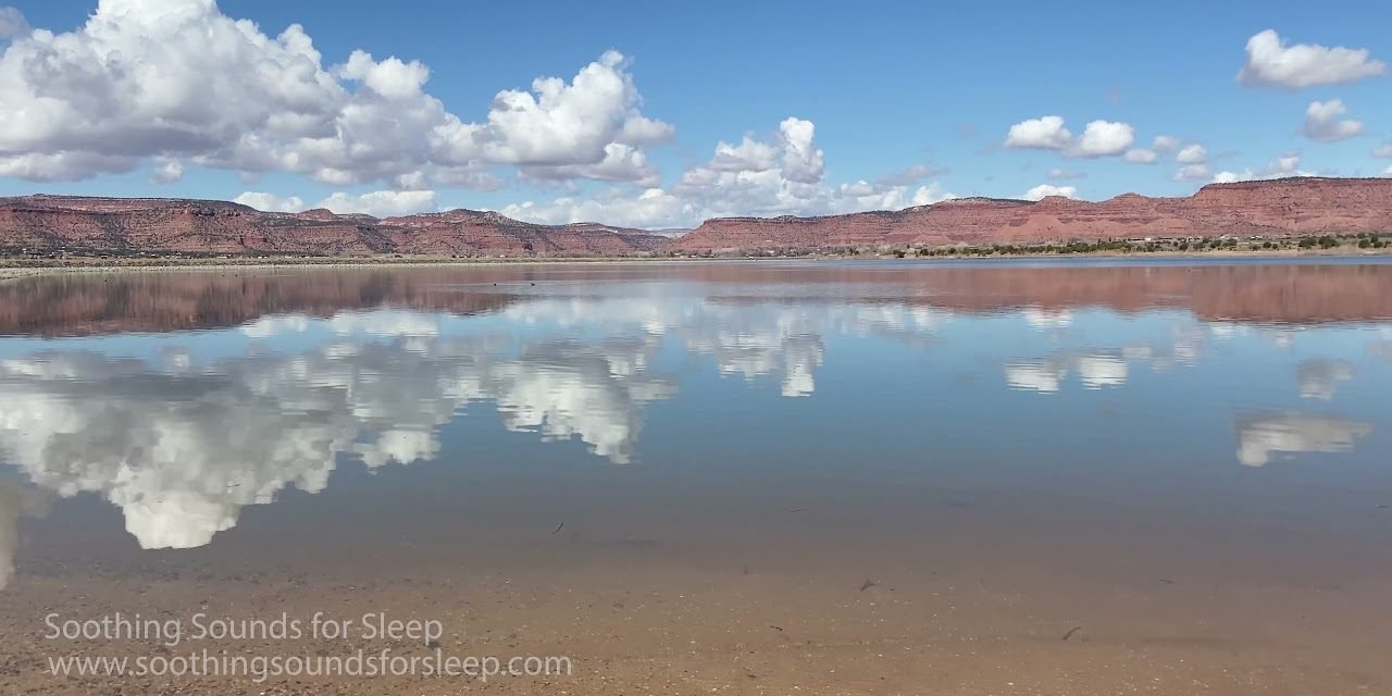 Lake water reflection 3 hours calming soothing sound