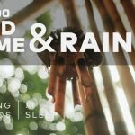 Bamboo Wind Chime & Rain | 3 Hours | Dark Screen