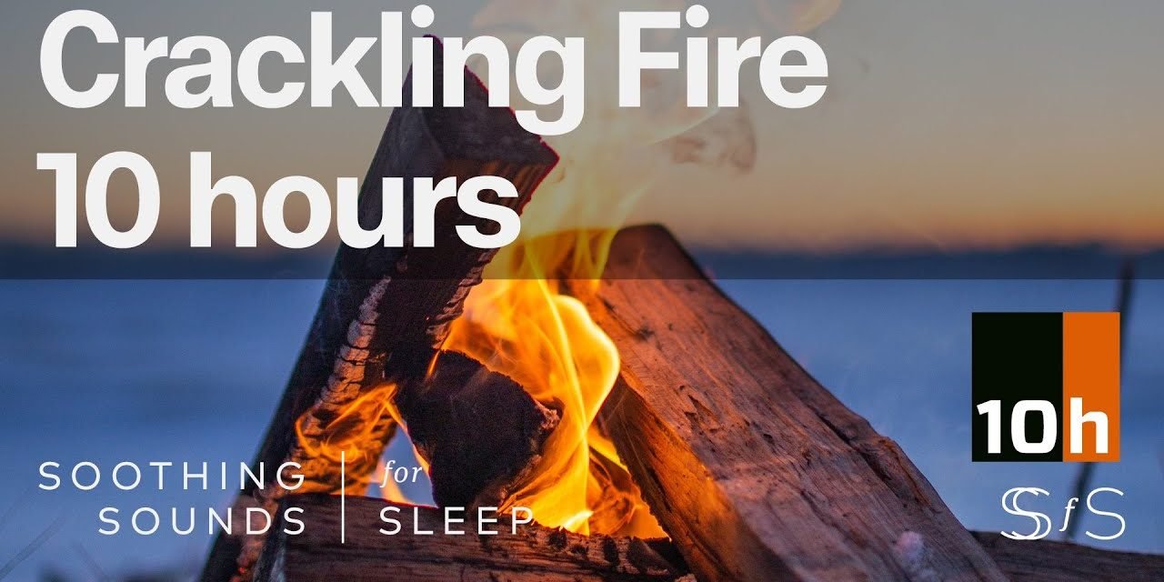 Crackling Fire Sounds | 10 hours | Black Screen | Soothing Sounds for Sleep