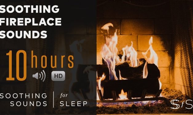 Fireplace Sounds for 10 Hours – Dark Screen