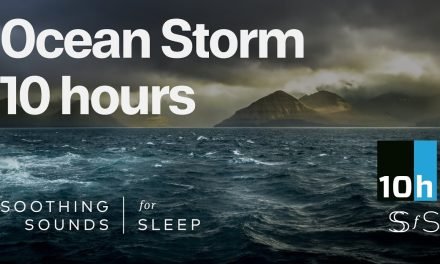 Ocean Storm | 10 hours | Black Screen | Relax | Sleep | Study Sounds