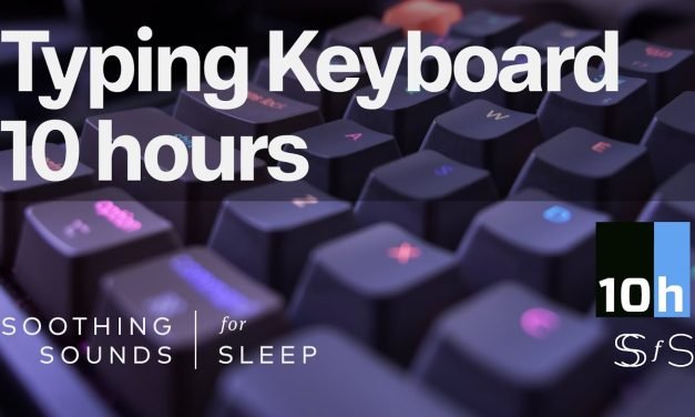 Typing Keyboard | 10 hours | Black Screen | Relax | Sleep | Study Sounds